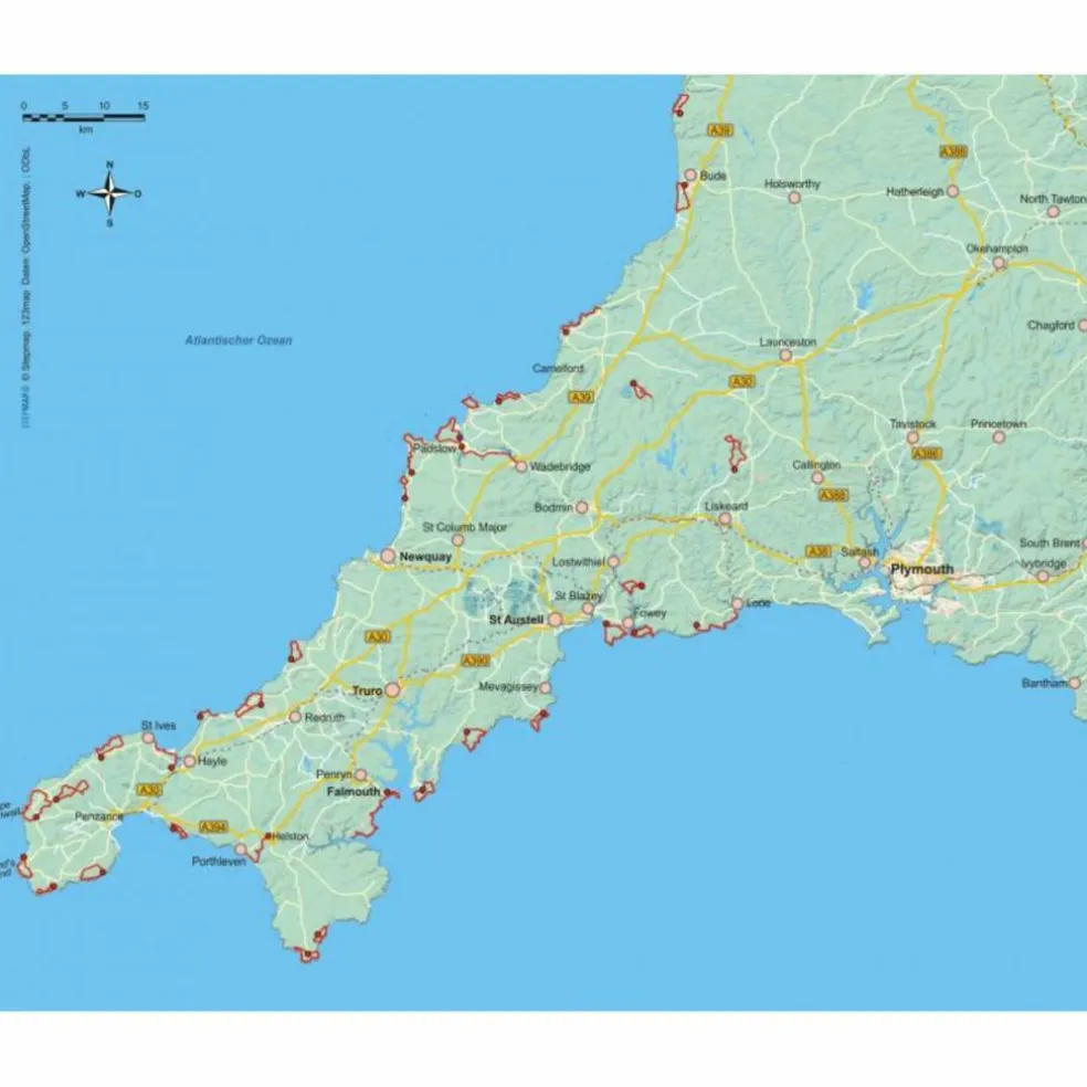 33 WANDERUNGEN CORNWALL - Wanderführer