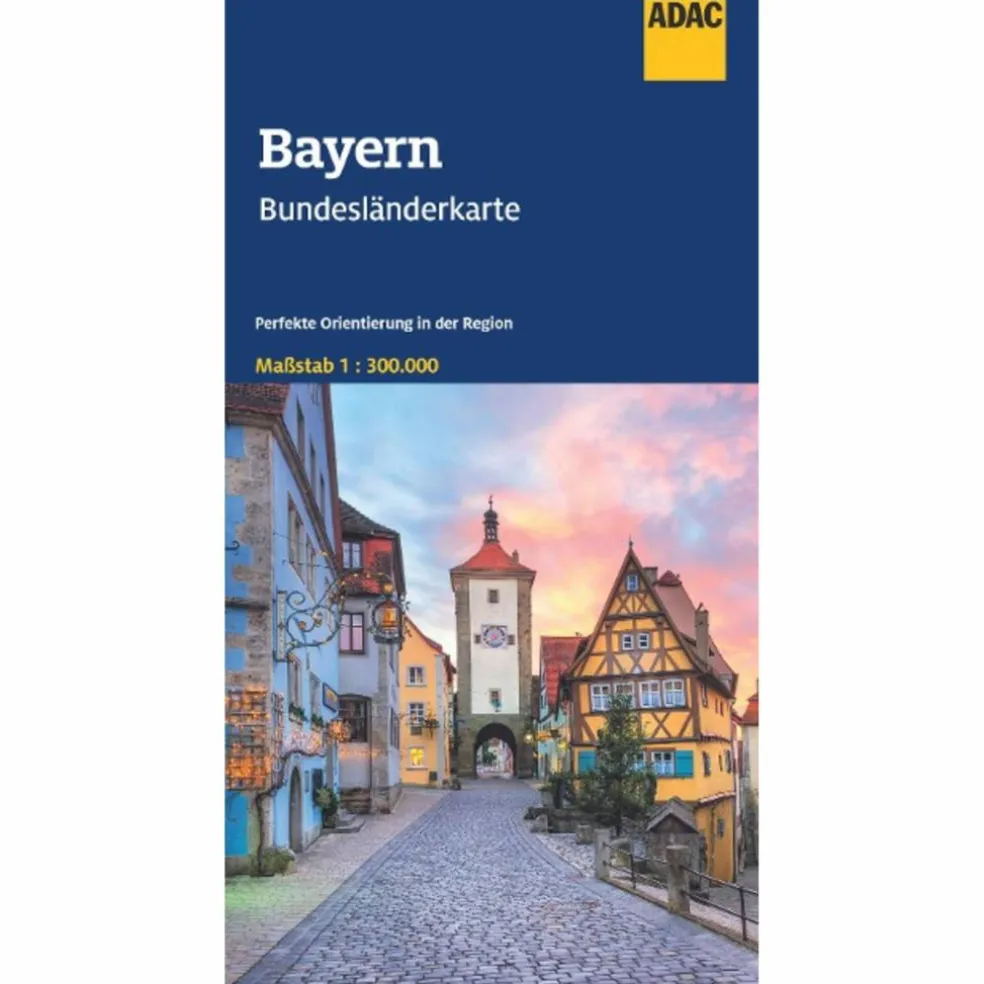 ADAC BUNDESLÄNDERKARTE DEUTSCHLAND 12 BAYERN 1:300.000 - Straßenkarte