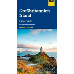 ADAC LÄNDERKARTE GROßBRITANNIEN, IRLAND 1:650.000 - Straßenkarte