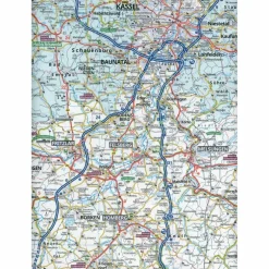 ADAC REGIONALKARTE BLATT 8 HARZ, BRAUNSCHWEIG, ERFURT, KASS - Straßenkarte