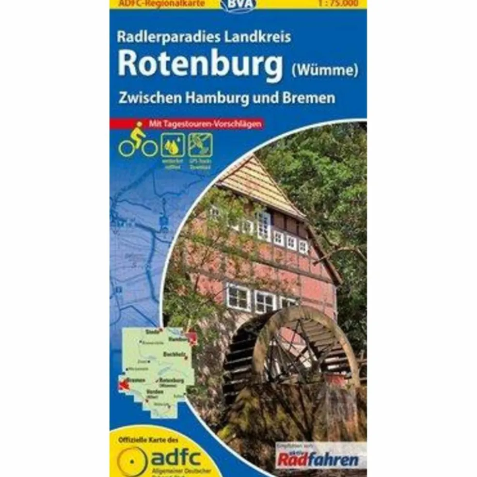 ADFC 1:75 000 LANDKREIS ROTENBURG - Fahrradkarte
