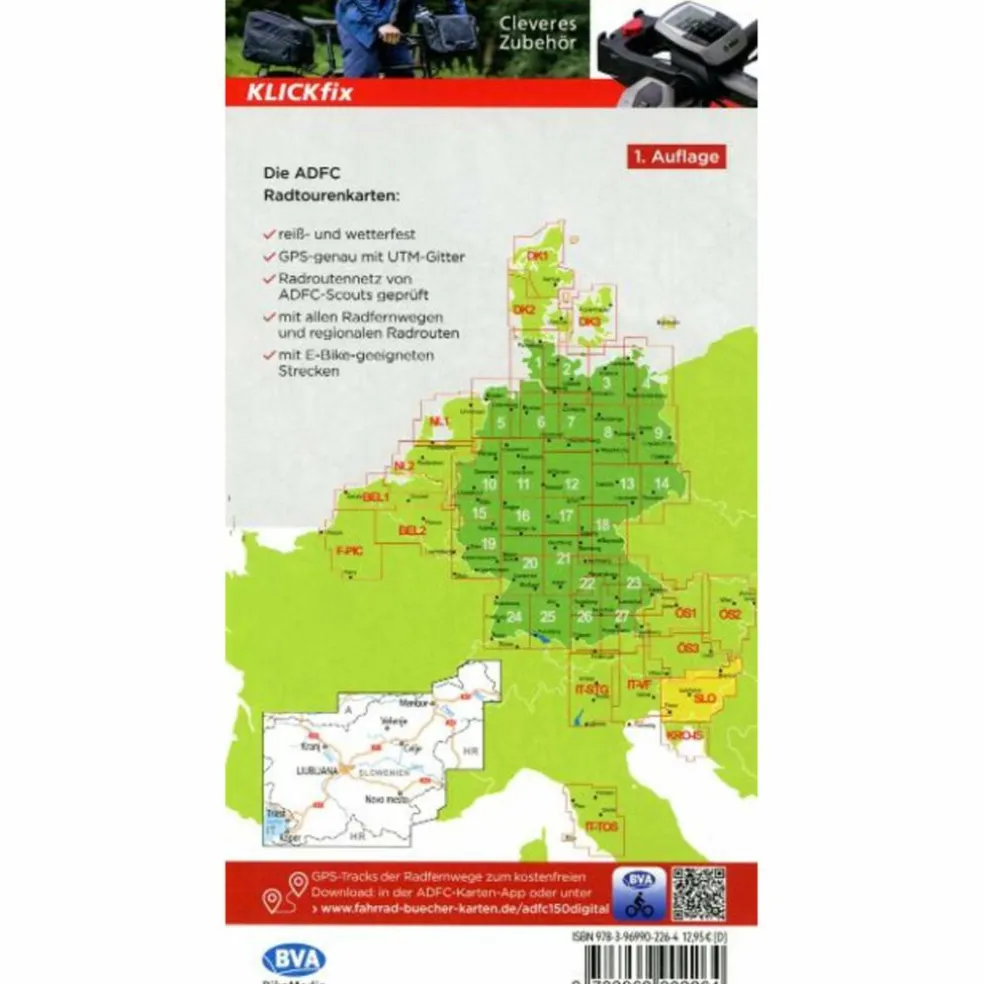 ADFC-RADTOURENKARTE SLOWENIEN 1:150.000 - Fahrradkarte