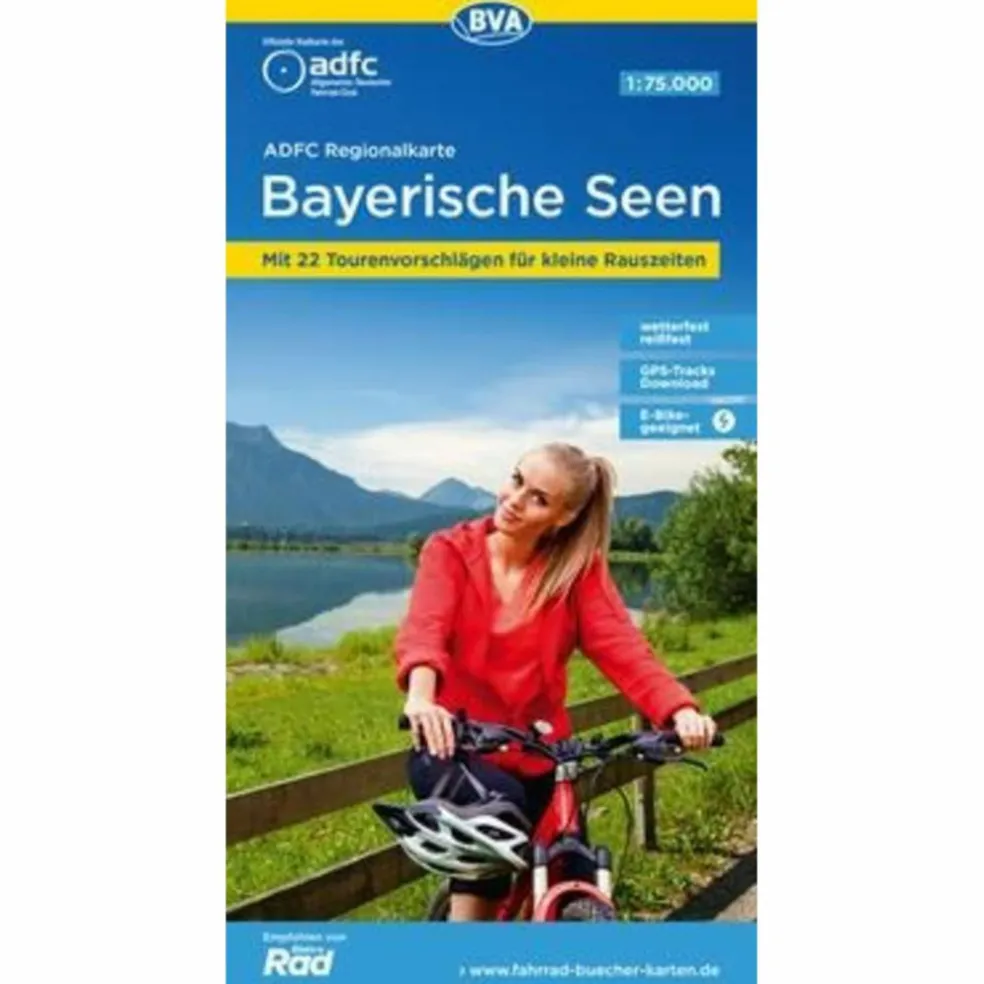 ADFC-REGIONALKARTE BAYERISCHE SEEN, 1:75.000 - Fahrradkarte