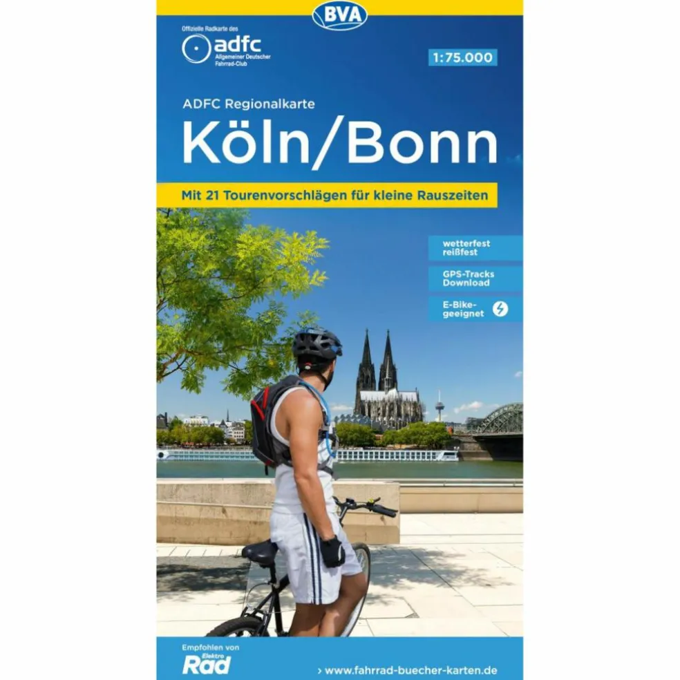 ADFC-REGIONALKARTE KÖLN/BONN 1:75.000, REIß- UND WETTERFEST