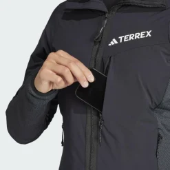Adidas TERREX TECHROCK HOODED WIND FLEECE JACKET Damen - Fleecejacke