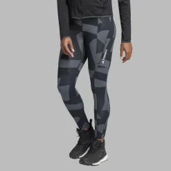 Adidas W MOUNTAIN TIGHTS ALLOVER PRINT Damen - Leggings