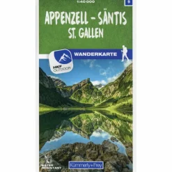 APPENZELL - SÄNTIS / ST. GALLEN 09 WANDERKARTE 1:40 000 MATT - Wanderkarte