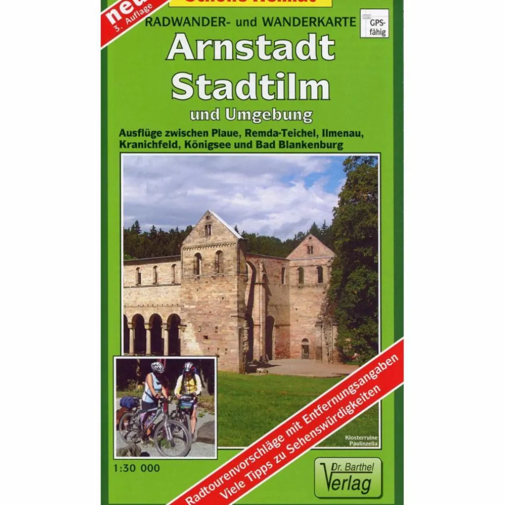 ARNSTADT, STADTILM UND UMGEBUNG 1 : 35 000 - Wanderkarte