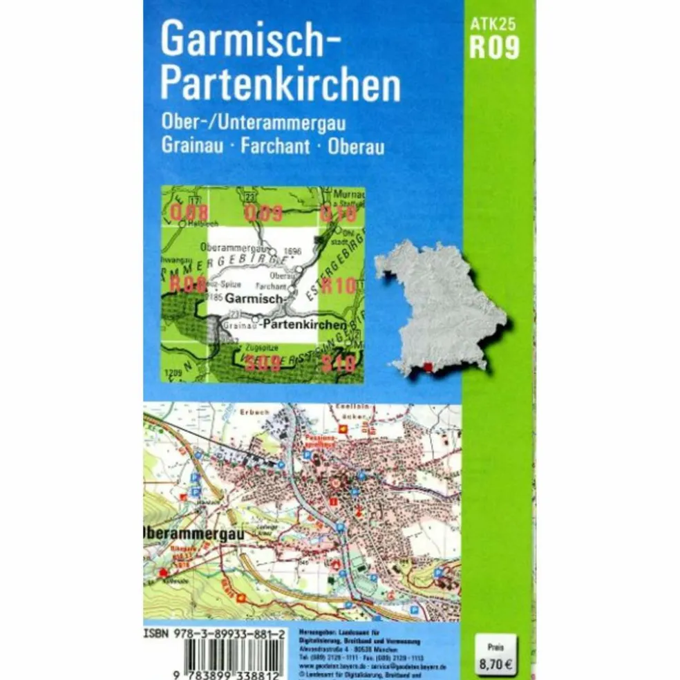 ATK25-R09 GARMISCH-PARTENKIRCHEN - Wanderkarte