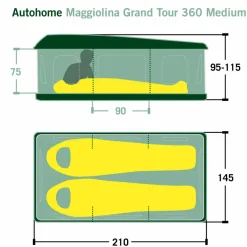 Autohome MAGGIOLINA GRAND TOUR 360 MEDIUM - Dachzelt