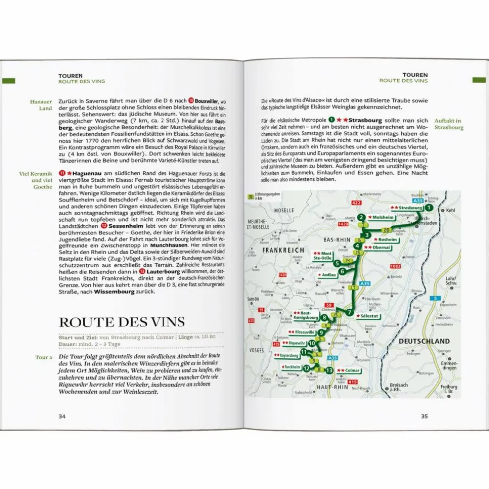 BAEDEKER REISEFÜHRER ELSASS, VOGESEN