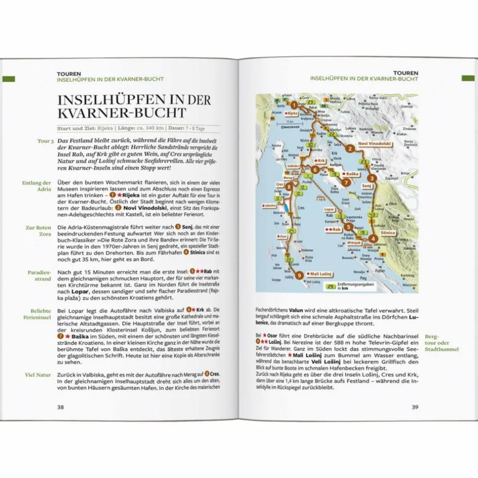 BAEDEKER REISEFÜHRER ISTRIEN, KVARNER-BUCHT