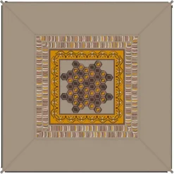 Bent VERBINDBARER TEPPICH ZIP-CARPET AFRIKA - Picknickdecke