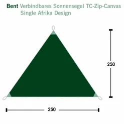 Bent VERBINDBARES SONNENSEGEL TC-ZIP-CANVAS SINGLE - Tarp