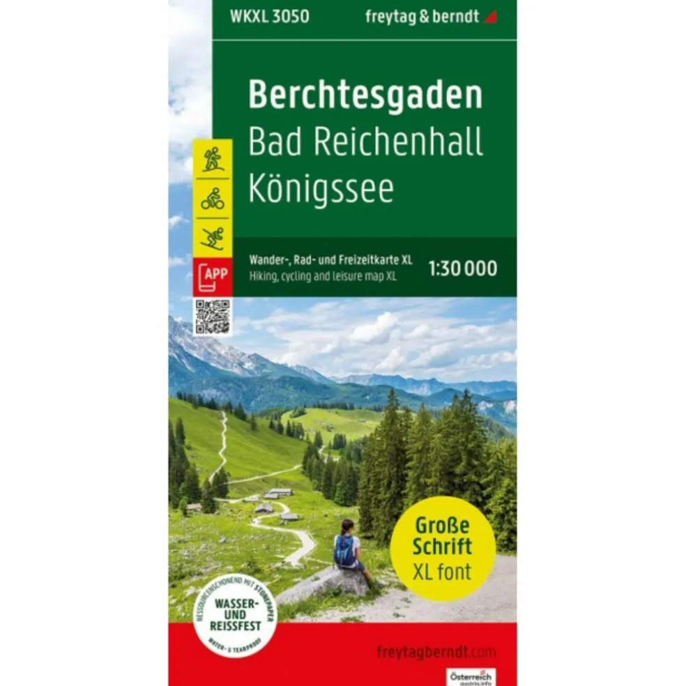 BERCHTESGADEN, WANDER-, RAD- UND FREIZEITKARTE XL 1:30.000 - Wanderkarte