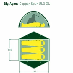 Big Agnes COPPER SPUR UL3 XL - Kuppelzelt