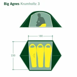 Big Agnes KRUMHOLTZ 3 - Kuppelzelt