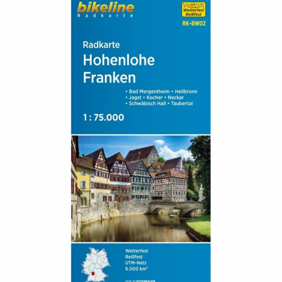 BIKELINE RADKARTE HOHENLOHE - FRANKEN 1 - Fahrradkarte