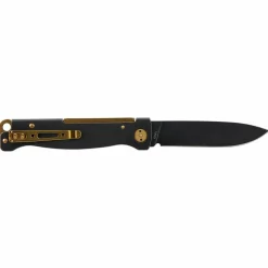 Böker Plus ATLAS BLACK STONEWASH BRASS - Klappmesser