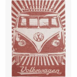 BRISA VW T1 BUS GESCHIRRTUCH 2ER SET – STRAHLEN/VINTAGE ROT & BLAU