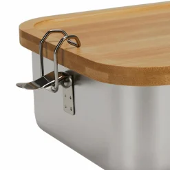 CJH EDELSTAHL LUNCH BOX BAMBUSDECKEL - Dose