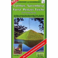 COTTBUS, PEITZER TEICHE UND UMGEBUNG - Wanderkarte