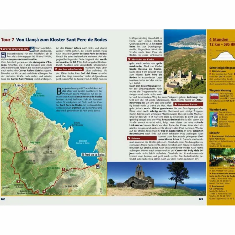 CÔTE VERMEILLE, COSTA BRAVA, KATALONIEN - Wanderführer