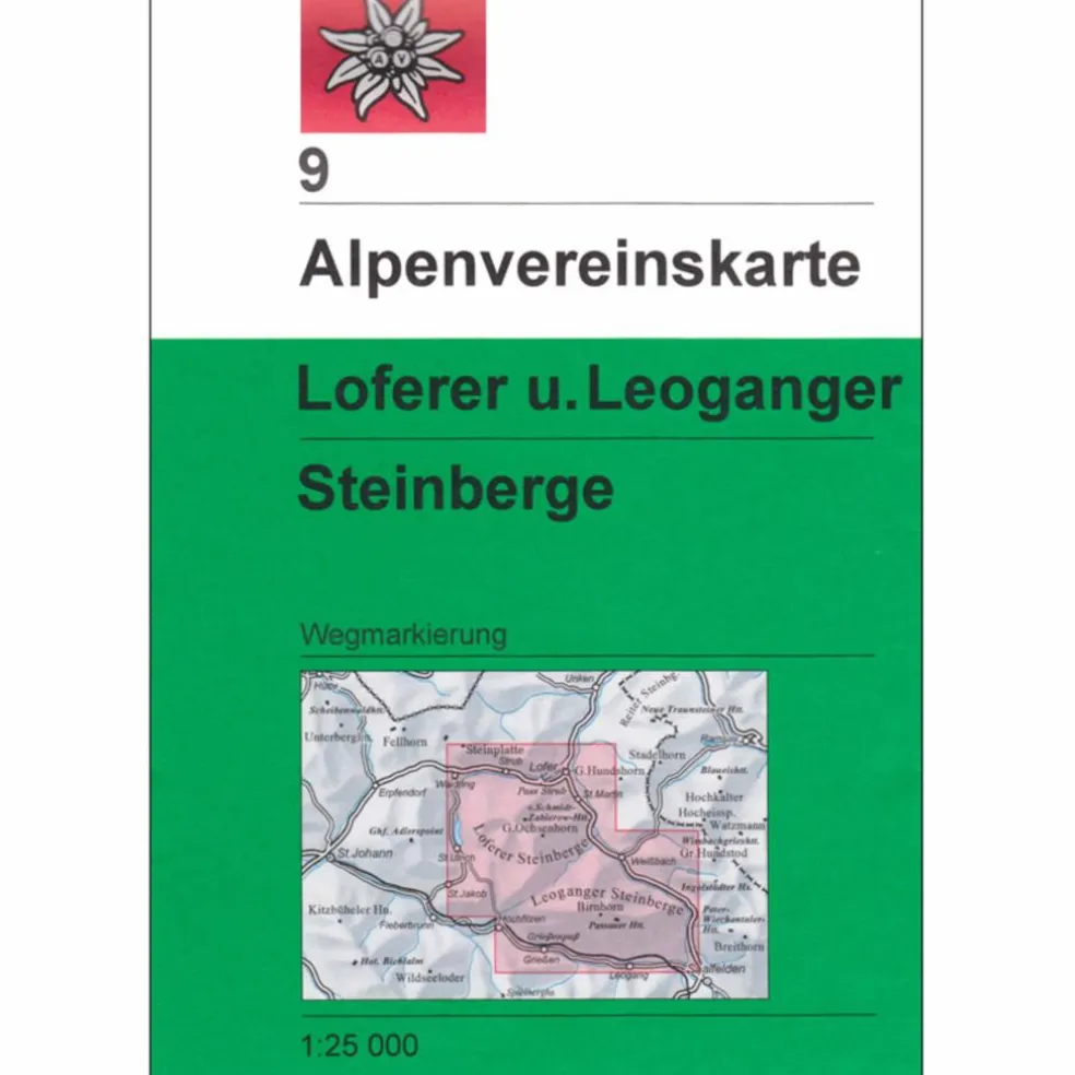 DAV 9 LOFERER U. LEOGANGER STEINBERGE - Wanderkarte