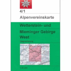 DAV 4/1 WETTERSTEIN WEST - Wanderkarte