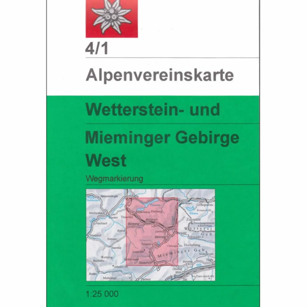 DAV 4/1 WETTERSTEIN WEST - Wanderkarte