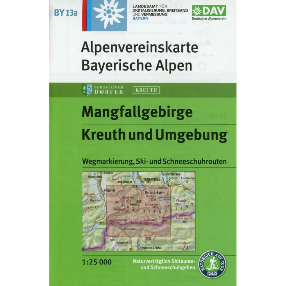 DAV BY 13A MANGFALLGEBIRGE - Wanderkarte