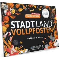 Denkriesen STADT LAND VOLLPFOSTEN - CLASSIC EDITION - 'INTELLIGENZ IST - Reisespiel