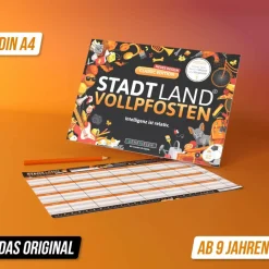 Denkriesen STADT LAND VOLLPFOSTEN - CLASSIC EDITION - 'INTELLIGENZ IST - Reisespiel