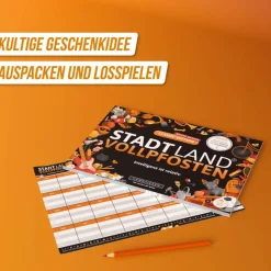 Denkriesen STADT LAND VOLLPFOSTEN - CLASSIC EDITION - 'INTELLIGENZ IST - Reisespiel