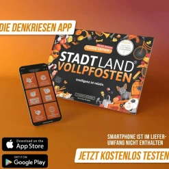 Denkriesen STADT LAND VOLLPFOSTEN - CLASSIC EDITION - 'INTELLIGENZ IST - Reisespiel