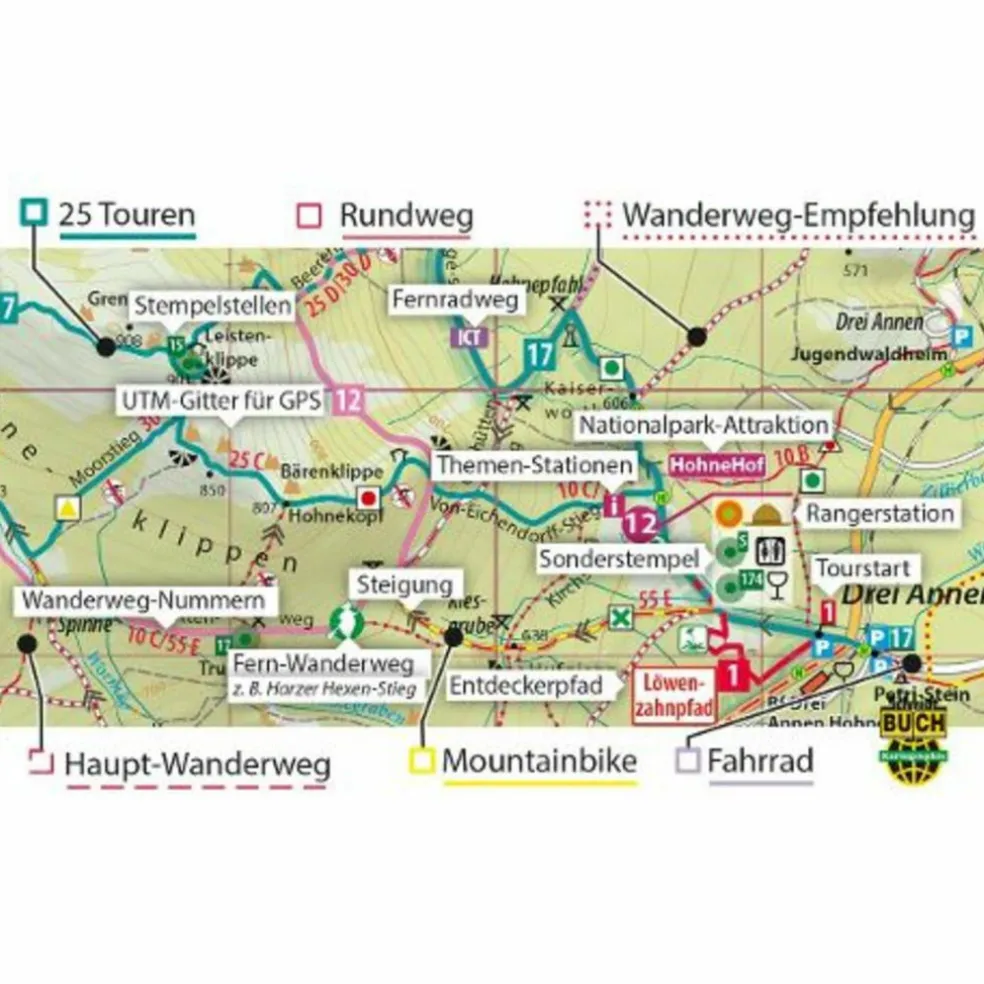 DER BROCKEN 1 : 30 000