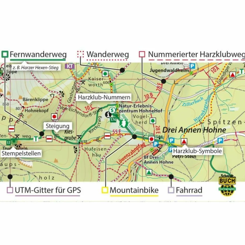 DER SÜDHARZ WANDER- UND FAHRRADKARTE - Fahrradkarte
