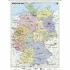 DEUTSCHLAND, POLITISCH 1 : 1 000 000. WA - Poster