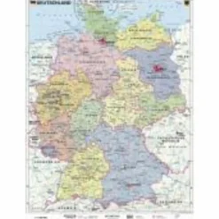 DEUTSCHLAND, POLITISCH 1 : 1 000 000 WANDKARTE - Poster