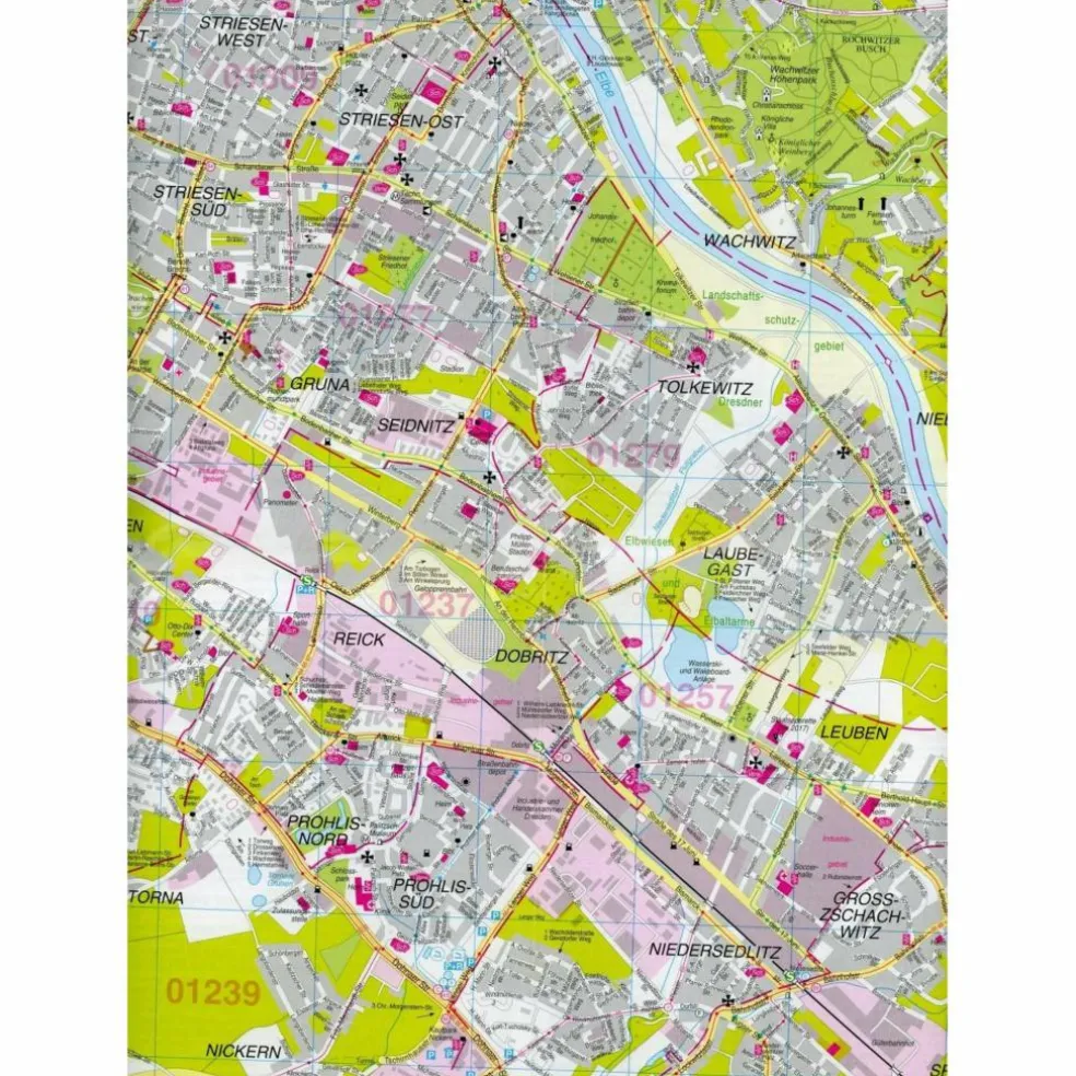DRESDEN 1 : 22 500. BARTHEL STADTPLAN - Stadtplan