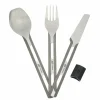 Esbit TITAN BESTECK-SET, 3 TEILIG, MIT SILIKON-MANSCHETTE - Campingbesteck