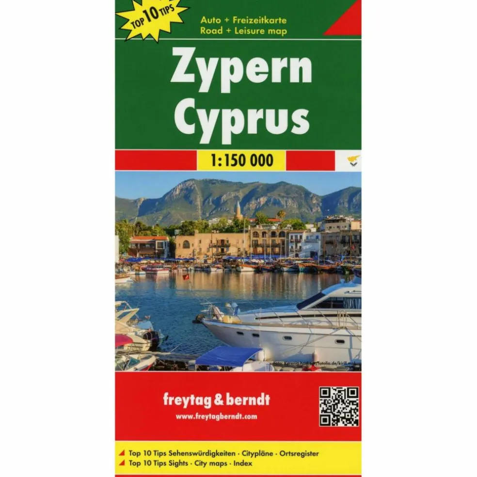 F+B ZYPERN 1 : 150.000 - Straßenkarte