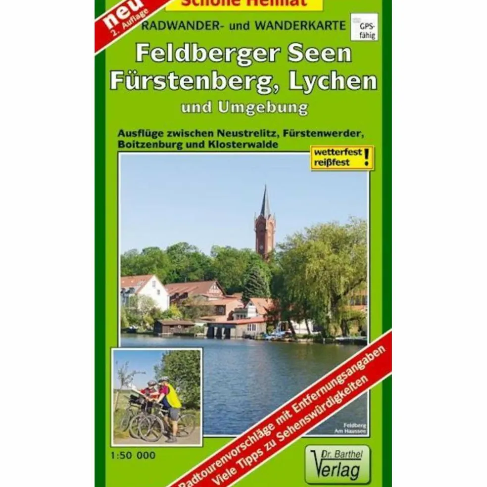 FELDBERGER SEEN, FÜRSTENBERG, LYCHEN UND UMGEBUNG - Wanderkarte