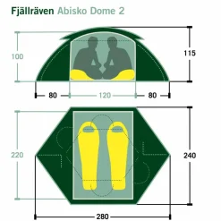 Fjällräven ABISKO DOME 2 - Kuppelzelt