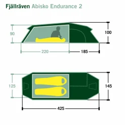 Fjällräven ABISKO ENDURANCE 2 - Tunnelzelt
