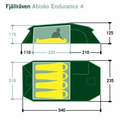 Fjällräven ABISKO ENDURANCE 4 - Tunnelzelt