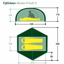 Fjällräven ABISKO FRILUFT 2 Unisex - Kuppelzelt