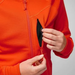 Fjällräven ABISKO GRID FLEECE HOODIE W Damen - Fleecejacke