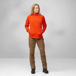 Fjällräven ABISKO GRID FLEECE HOODIE W Damen - Fleecejacke