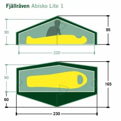 Fjällräven ABISKO LITE 1 - Tunnelzelt